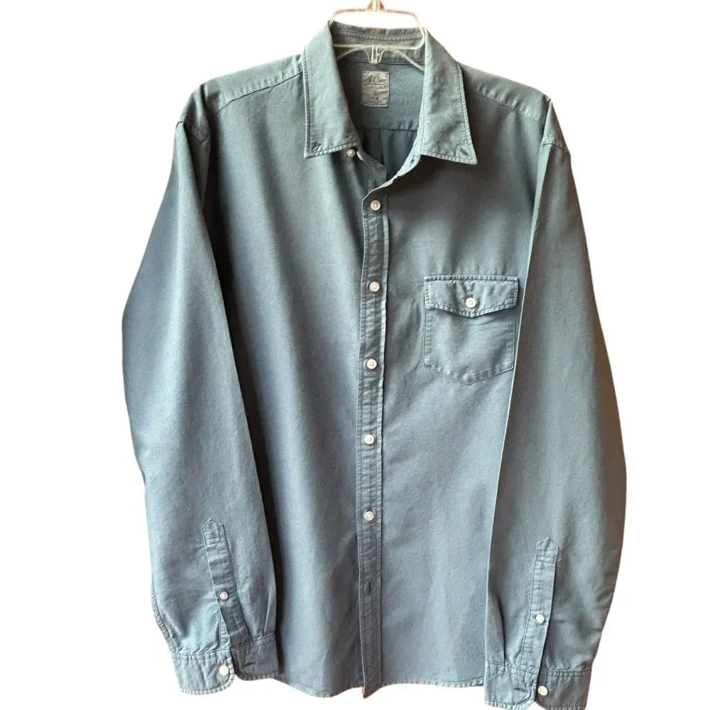 J. Crew Blue Long Sleeve Shirt XL Slim